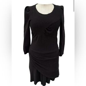 Isabel Marant Etoile Black Long Sleeve Dress, Size 1